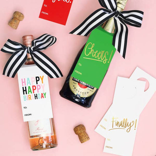 Merry Christmas Y'all Wine Tags - A Wine & Spirits Gift Kit