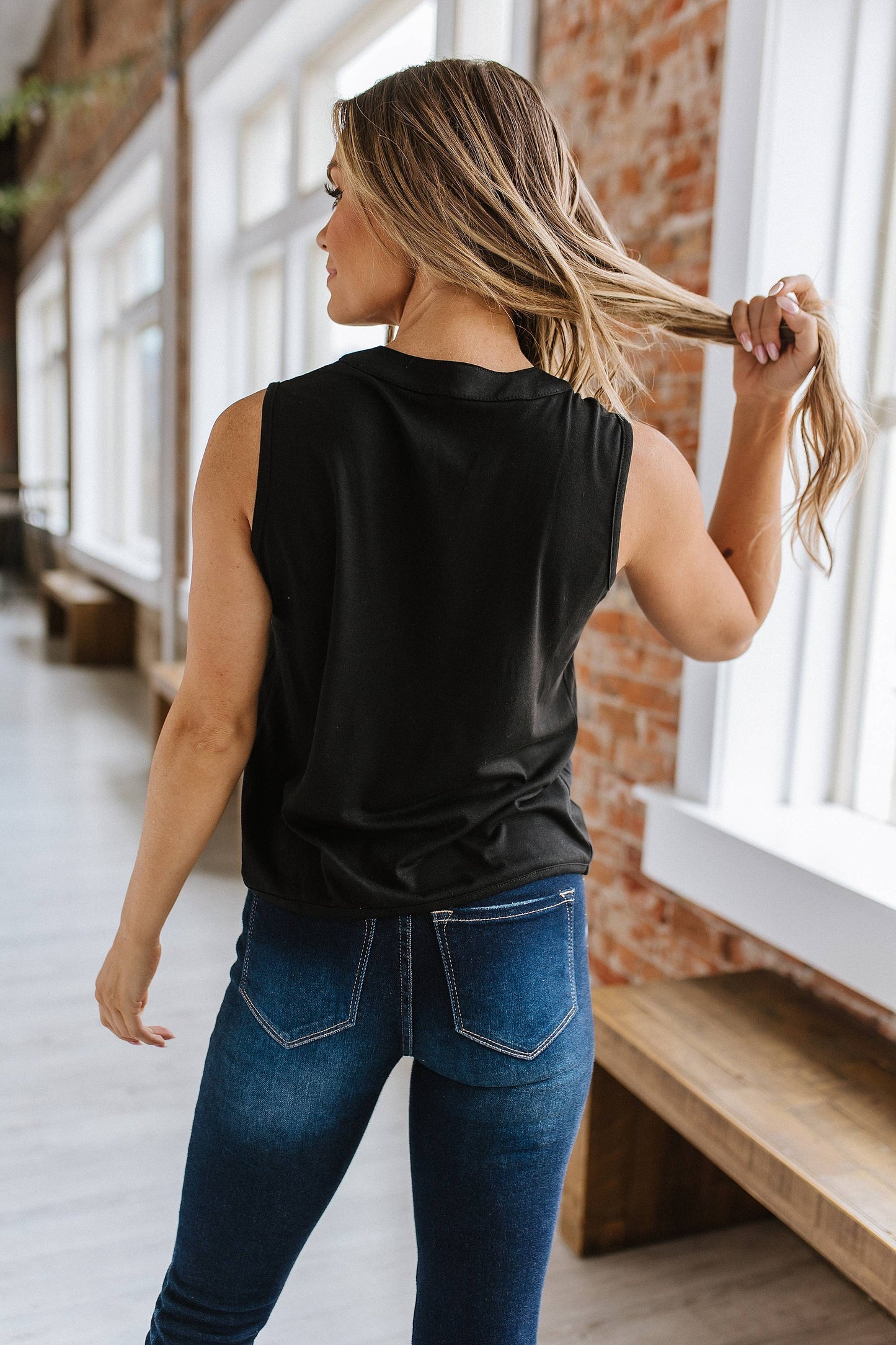 Maci Pleated Sleevless Top | S-2XL