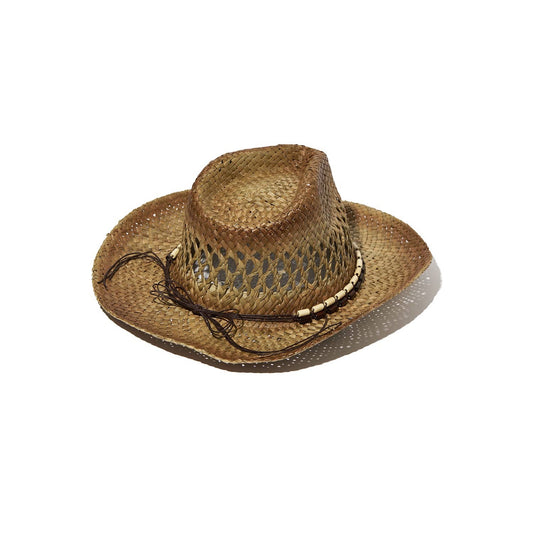 BEAD BELT WOVEN WESTERN HAT