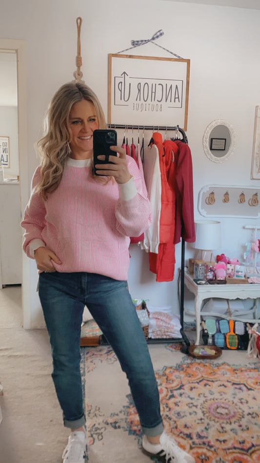 Sweetheart sweater pink