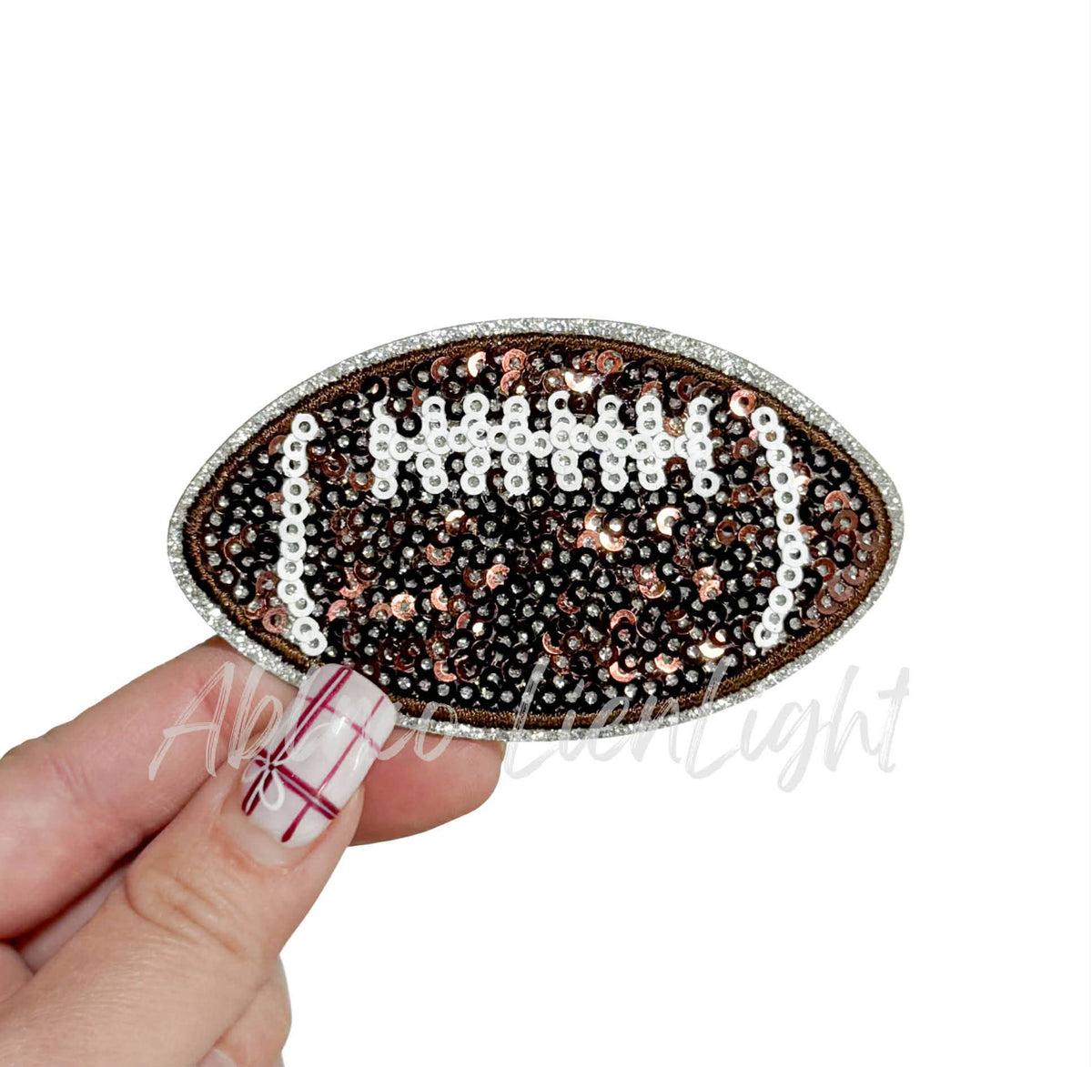 Football Sequin Patch - Small