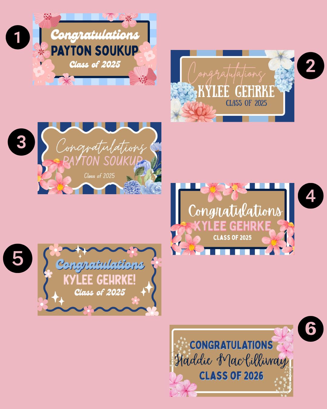 Graduation Hand Painted Banner