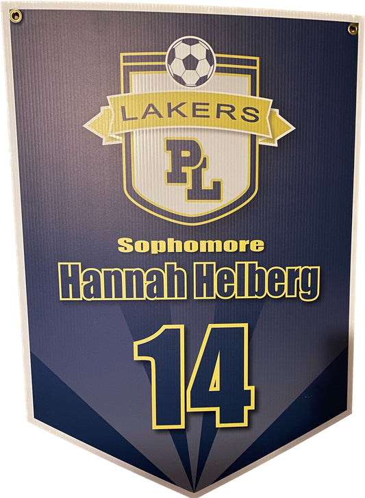 Banners. Individual Banners for each player-DISIGN ONLY for large format printing