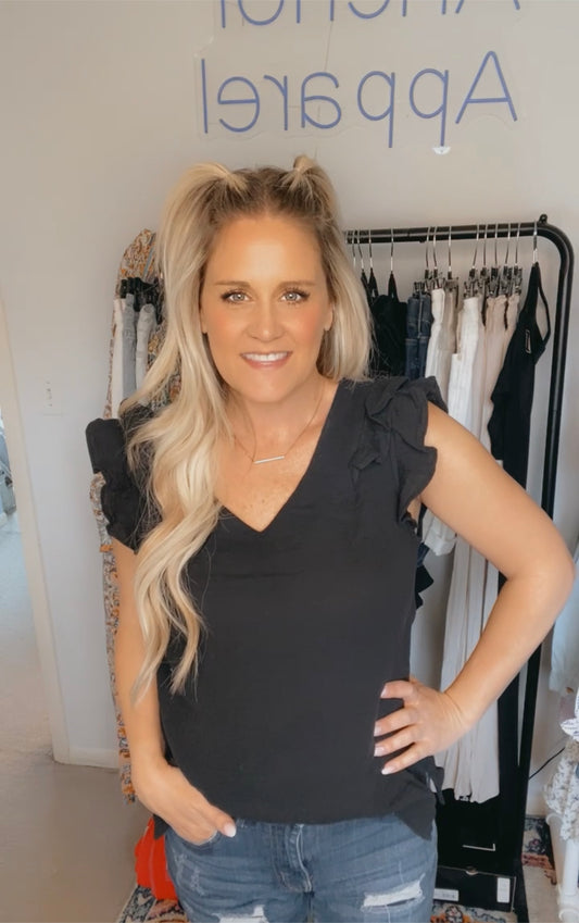 Rachel ruffle sleeve