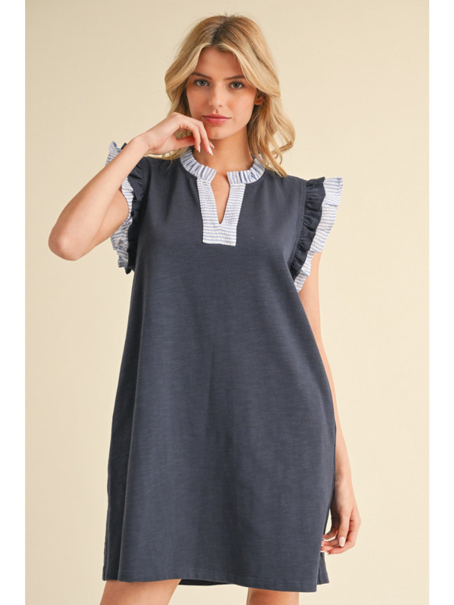 Anchor Up Dress l / Navy *preorder due end of July