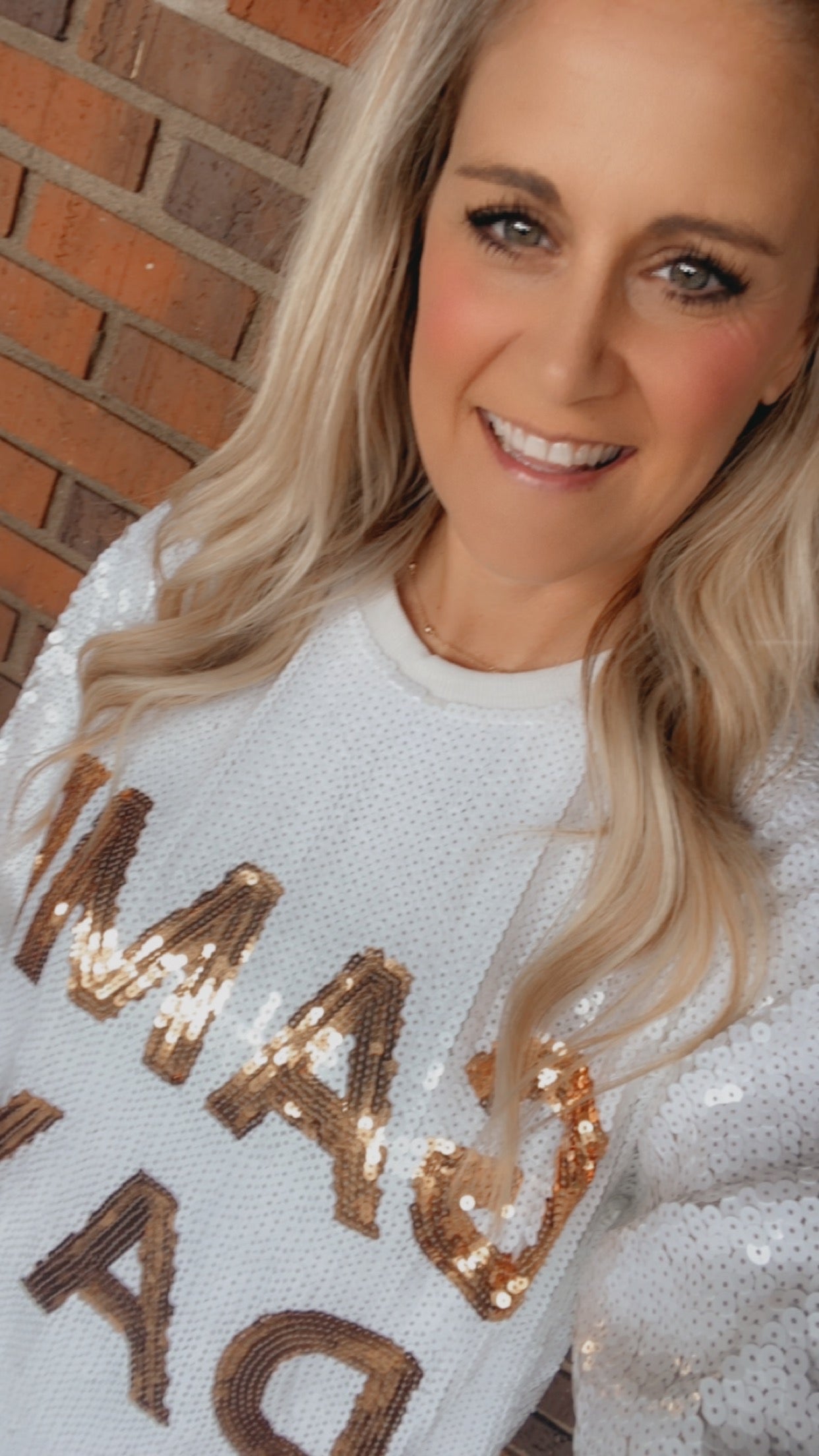 Sequin GAME DAY Top