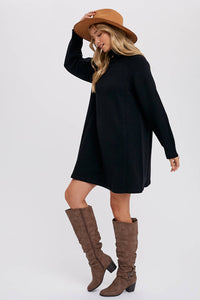 TURTLENECK SWEATER DRESS