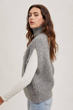 TURTLENECK KNIT SWEATER VEST