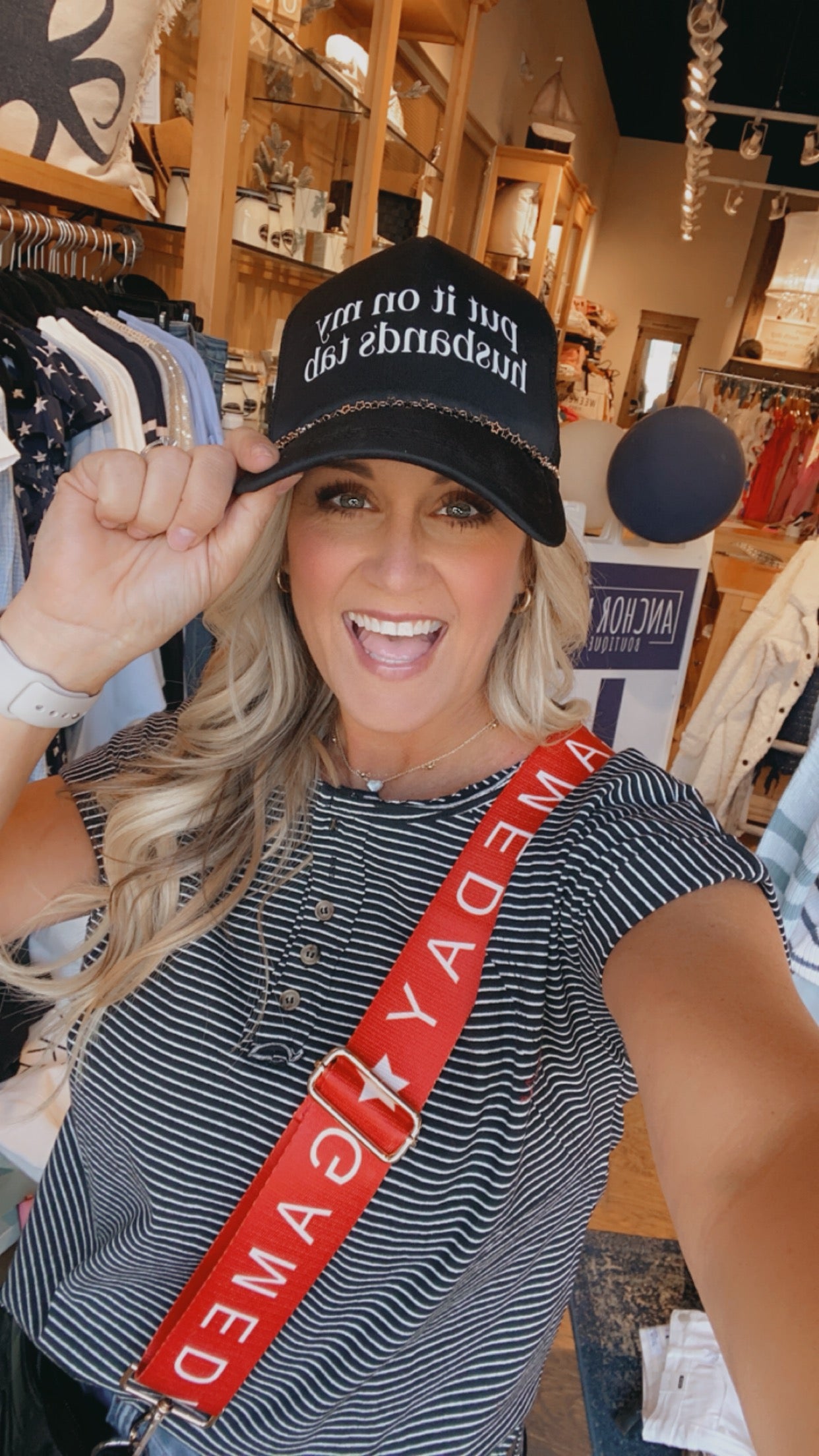 Put it on my husband tab hat