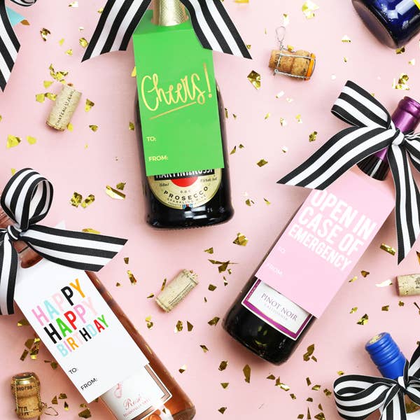 Merry Christmas Y'all Wine Tags - A Wine & Spirits Gift Kit