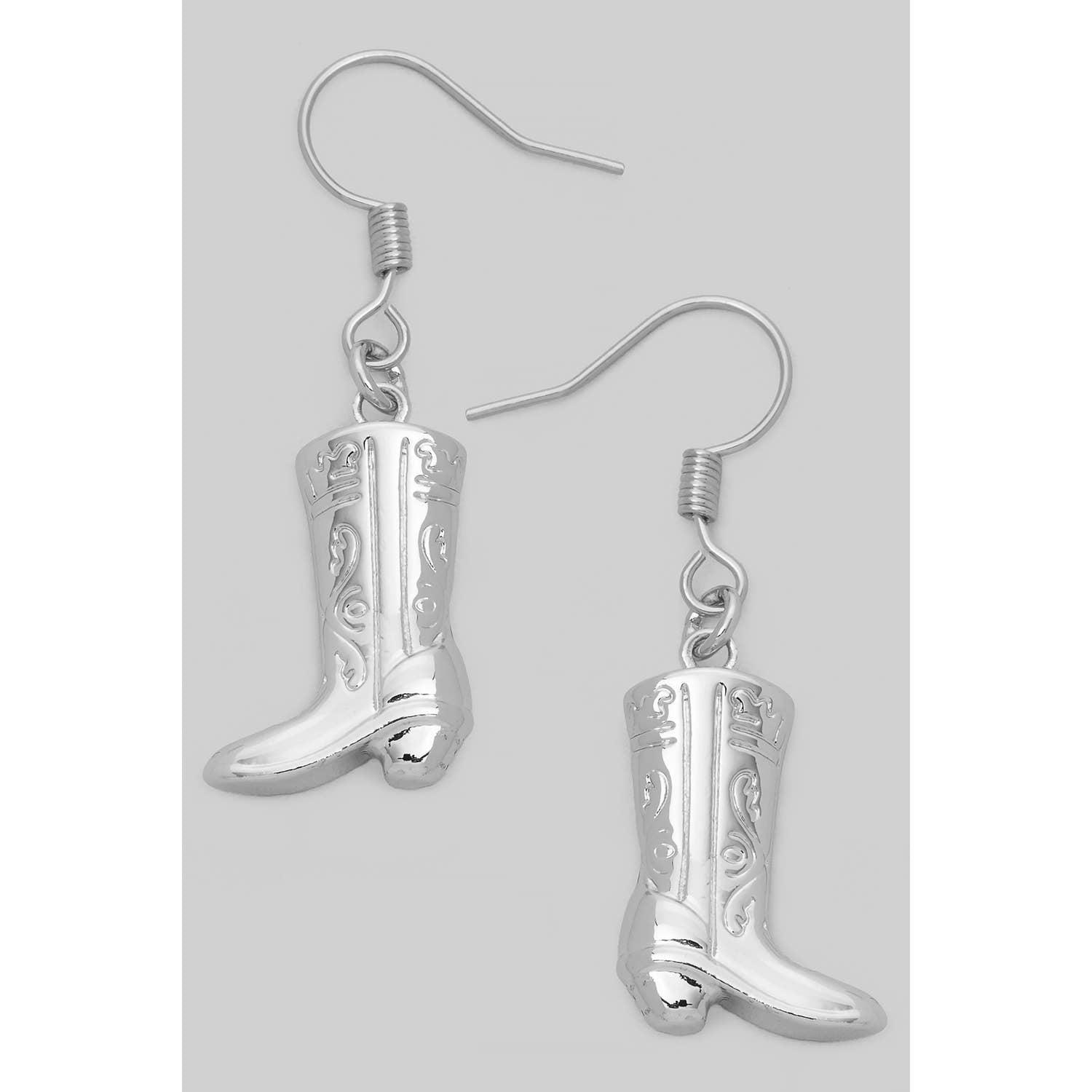 COWBOY BOOT DROP EARRINGS