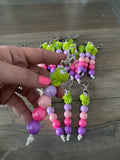 Custom silicone bead keychains