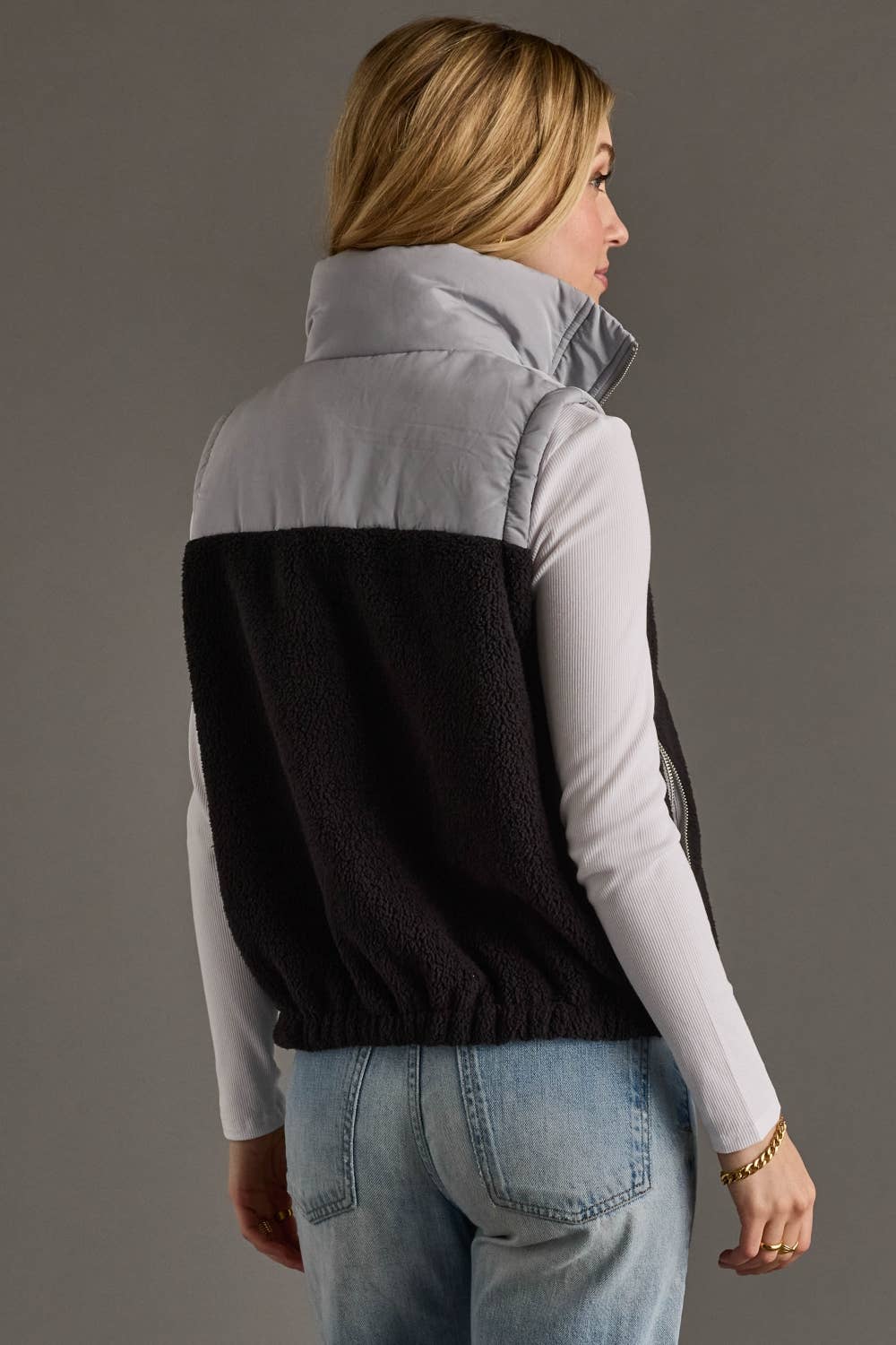 Lt. Gray & Black Vest