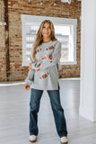 Sequin Football Sweatshirt