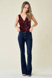 Waverly Wine Sequin bodysuit