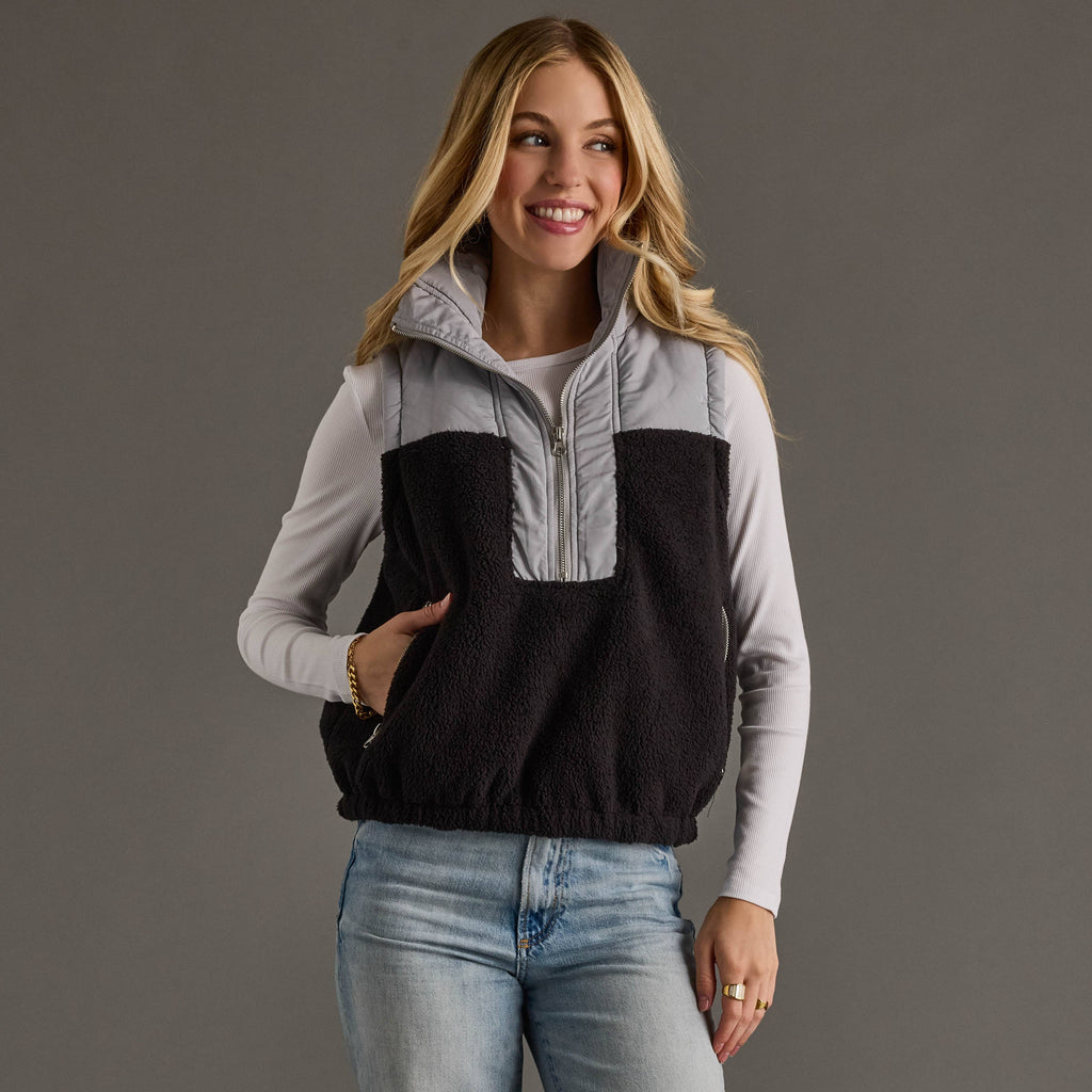 Lt. Gray & Black Vest