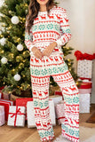 White Nordic Christmas Pajama Set | S-XL