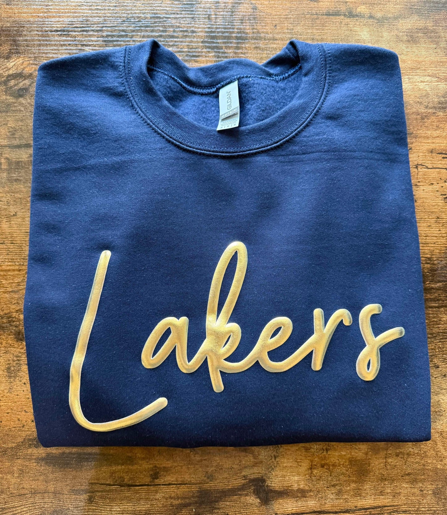 Puff Metallic Lakers or Puff Navy