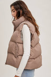 ZIPPER FRONT PUFFER VEST