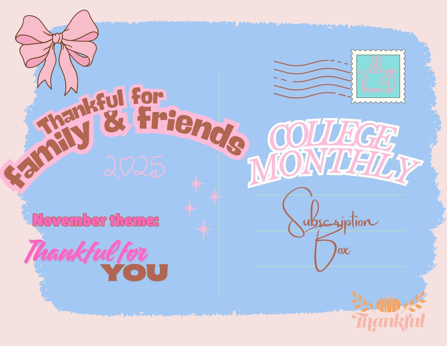College Care Package Monthly Subscription 🎓💌