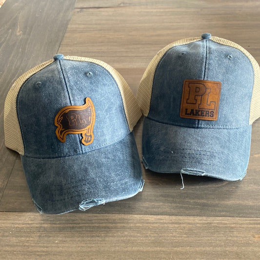 PL leather patch hats! Football and pl lakers