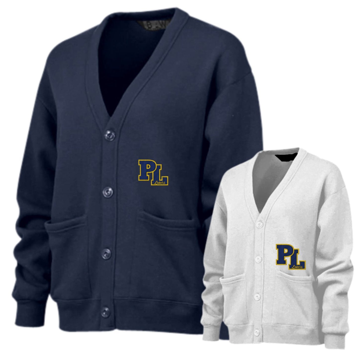PL Patch letterman Cardigan Sweatshirt