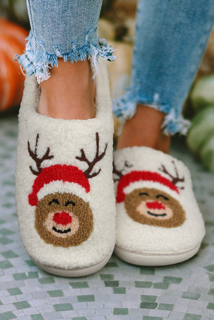 Reindeer Plush Slippers