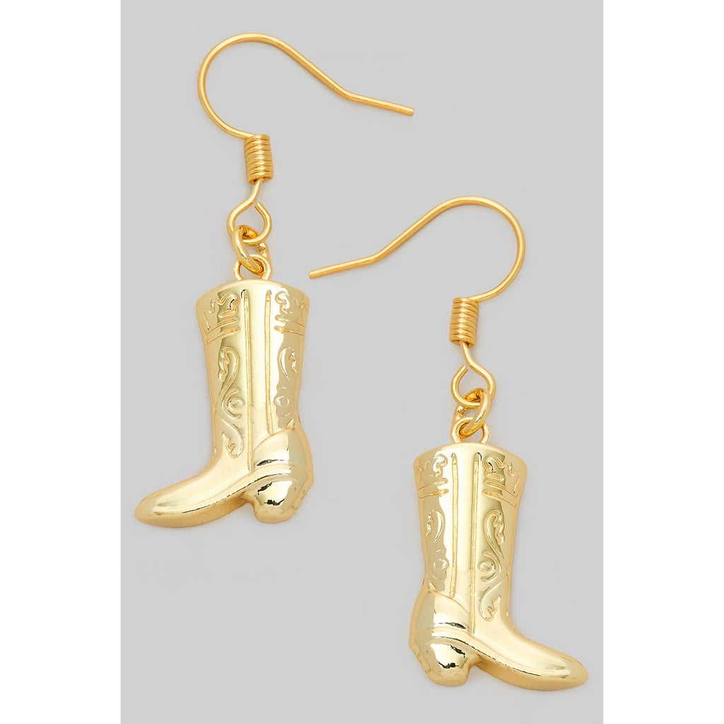 COWBOY BOOT DROP EARRINGS