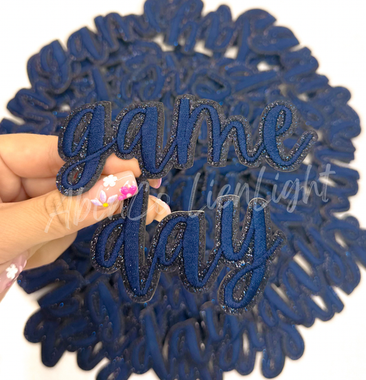 Navy sticker adhesive game day clear stadium bag patch