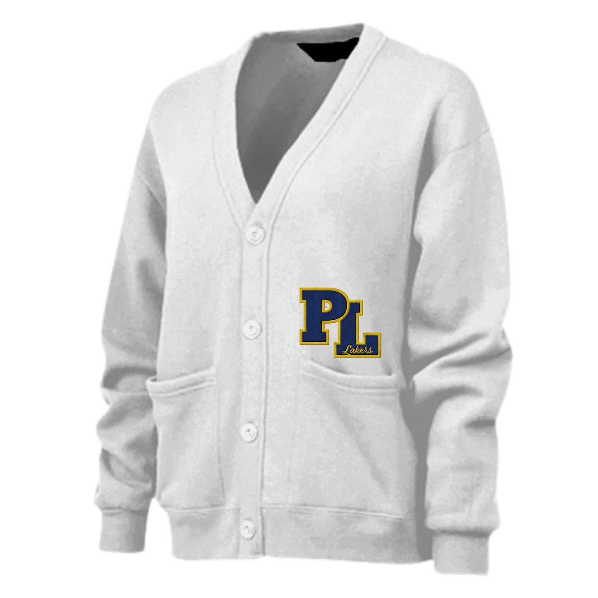 PL Patch letterman Cardigan Sweatshirt