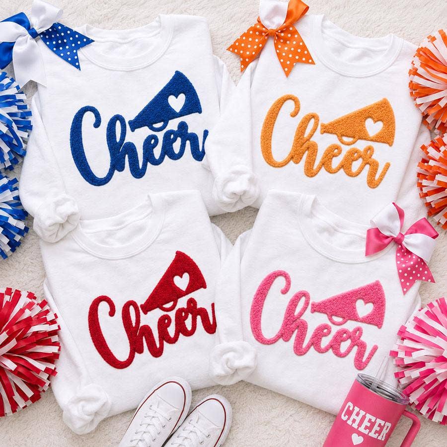 Cheer Fluffy Textured Patch - 4 Colors