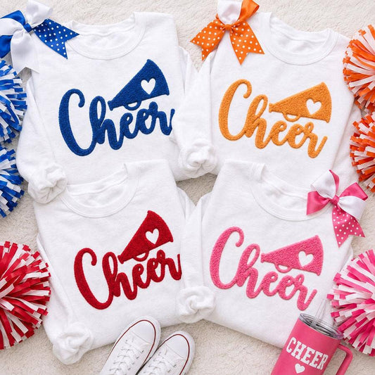 Cheer Fluffy Textured Patch - 4 Colors