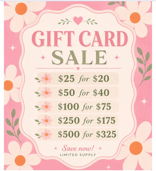 Gift card sale