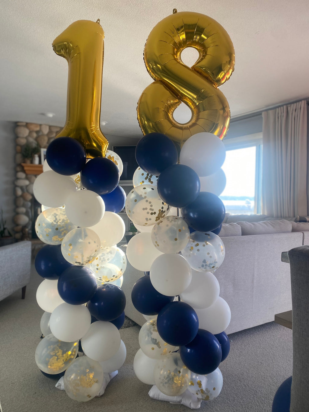 Number topper Column balloons