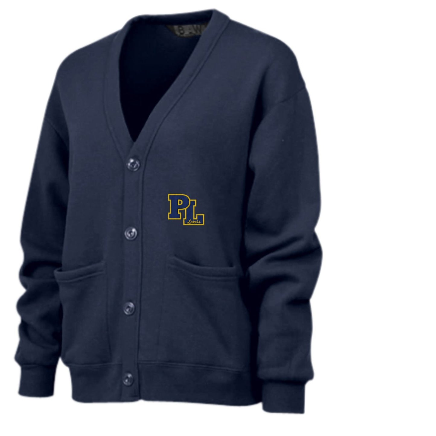 PL Patch letterman Cardigan Sweatshirt