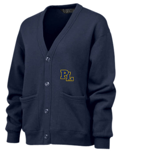 PL Patch letterman Cardigan Sweatshirt