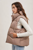 ZIPPER FRONT PUFFER VEST