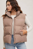 ZIPPER FRONT PUFFER VEST