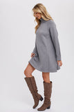 TURTLENECK SWEATER DRESS