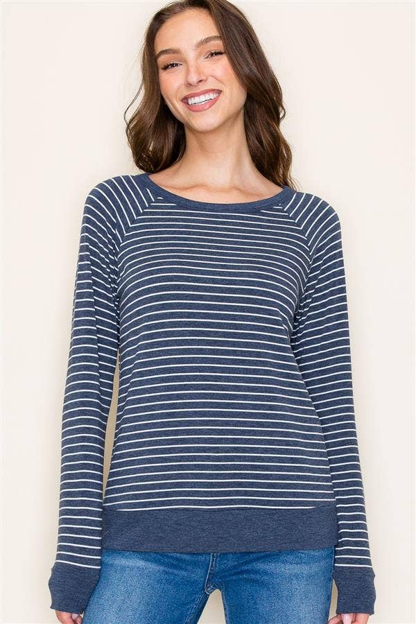 Bently Boat Neck Raglan Sleeve Top