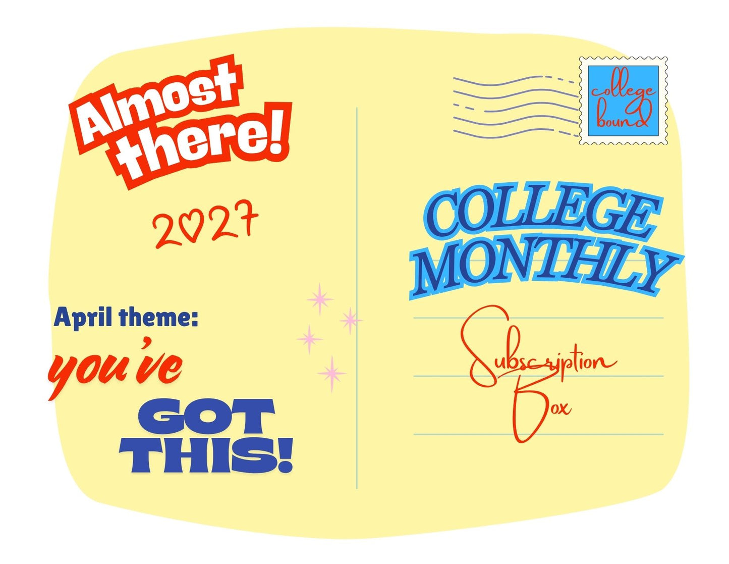 College Care Package Monthly Subscription 🎓💌