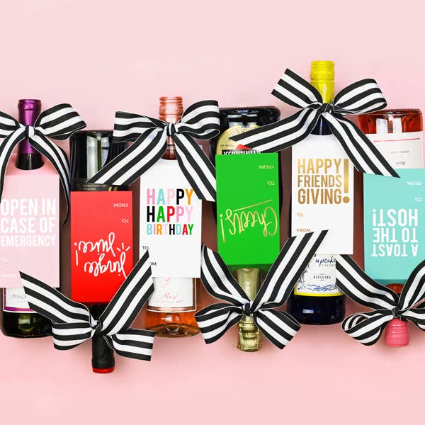 This Calls For a Drink Wine Tags - A Wine & Spirits Gift Kit