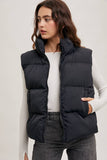 ZIPPER FRONT PUFFER VEST