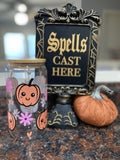 Cute pumpkin glass