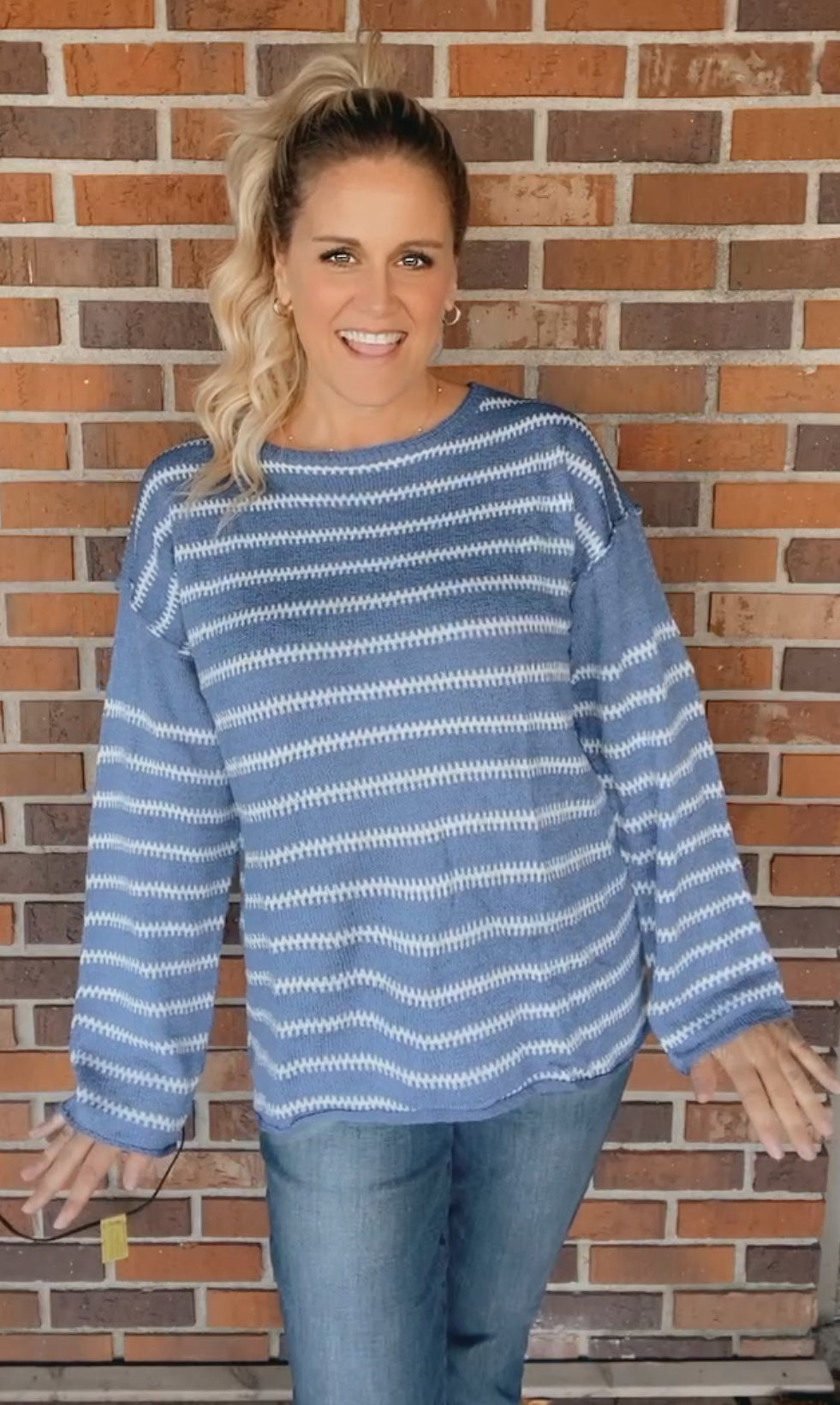 Louie Casual Striped Sweater