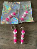 Custom silicone bead keychains