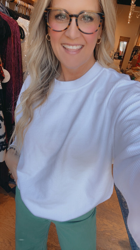 Carys Corded crewneck