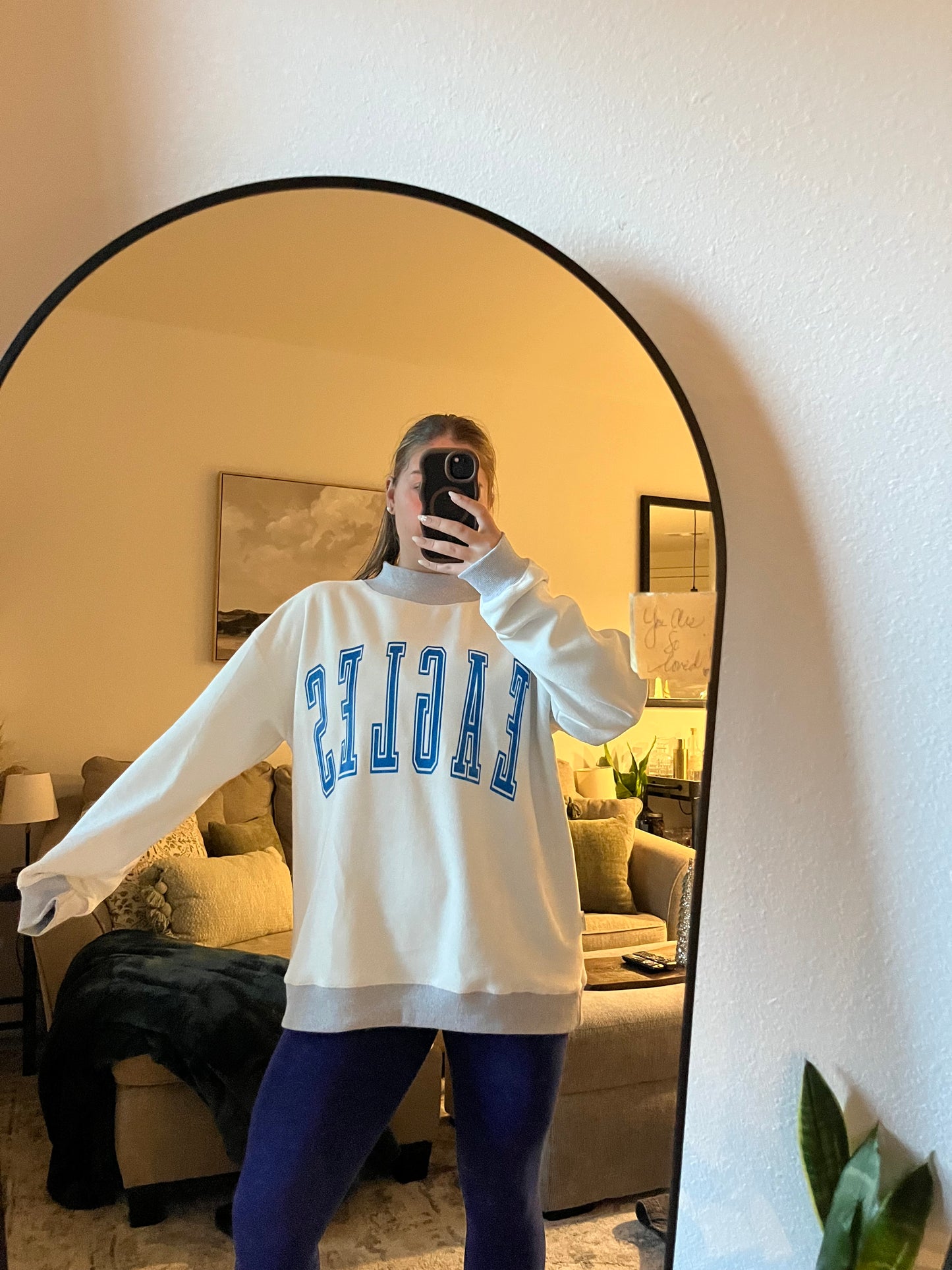 Reversible mock neck