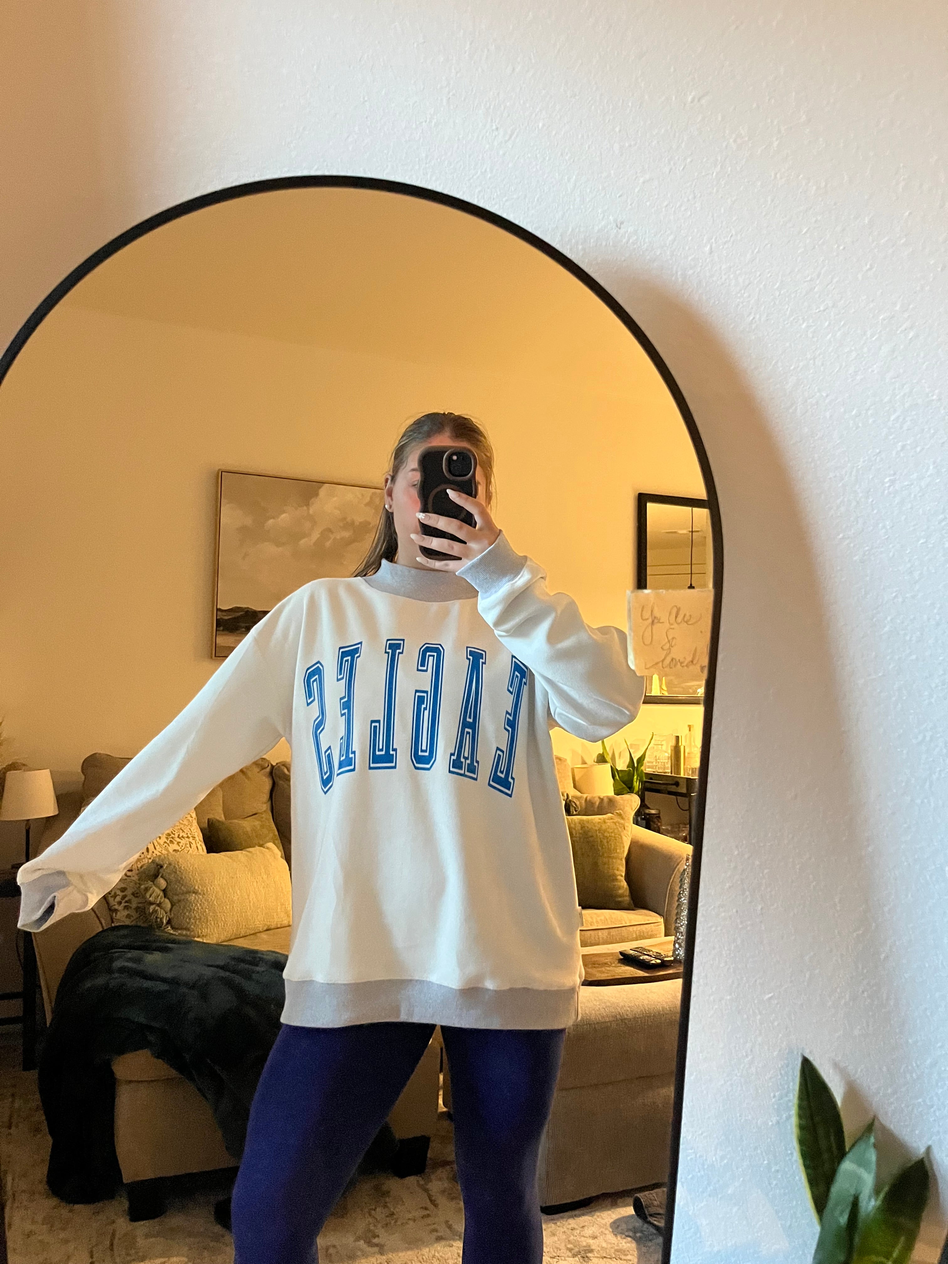 Reversible mock neck