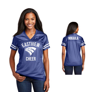 Eastview Cheer Football Jersey. Sideline Cheer. Game Day!